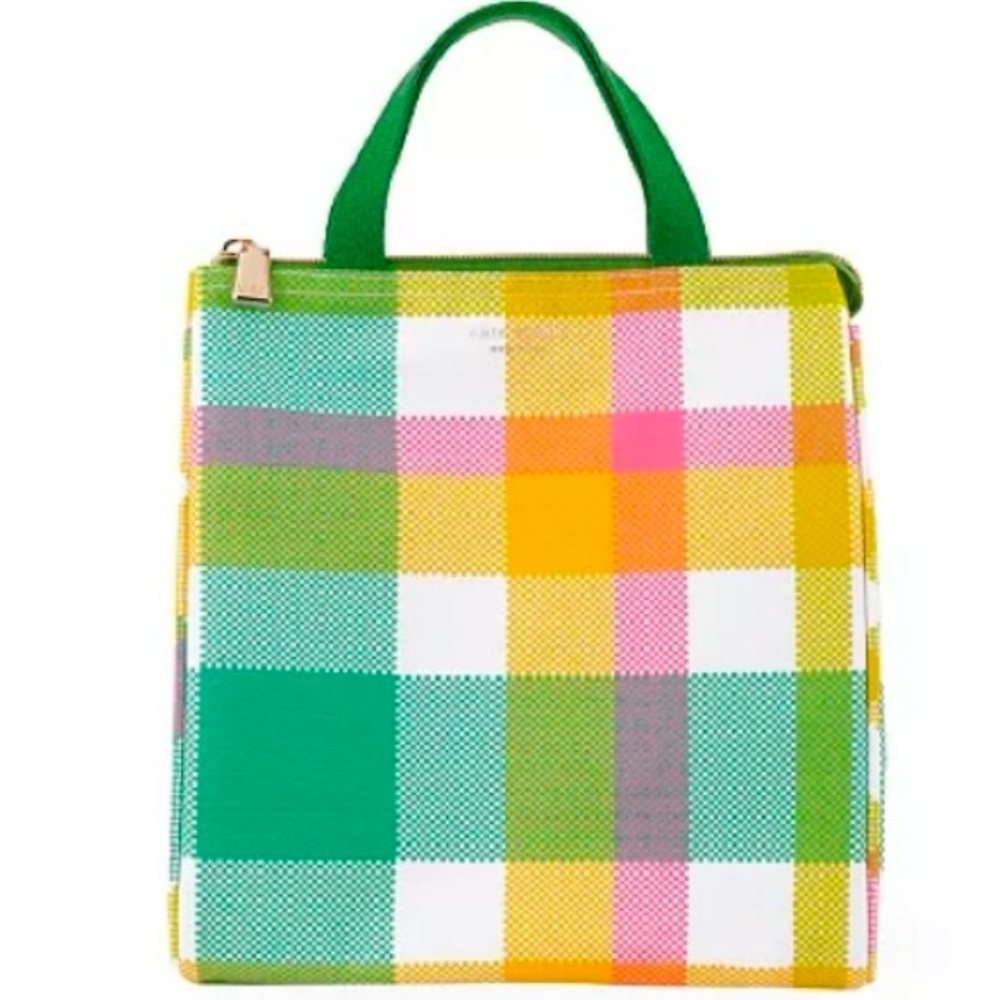 Kate Spade New York Garden Plaid Lunch Bag (NWT)